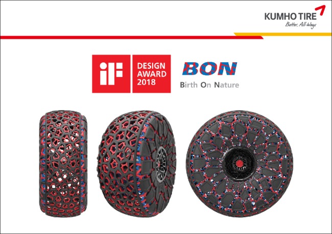 Erste Auszeichnung der Saison für Kumho - Konzept-Reifen gewinnt iF Design Award