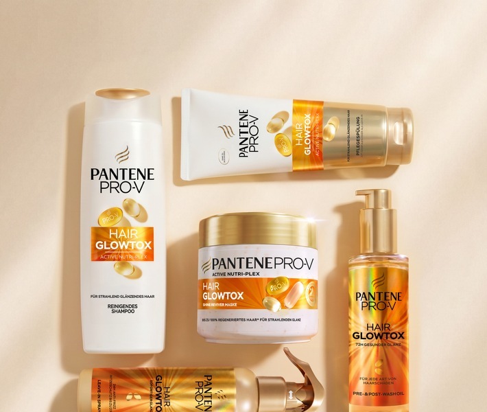 Die neue Pantene Pro-V Hair Glowtox Kollektion / Weiterer Text über ots und www.presseportal.de/nr/13483 / Die Verwendung dieses Bildes für redaktionelle Zwecke ist unter Beachtung aller mitgeteilten Nutzungsbedingungen zulässig und dann auch honorarfrei. Veröffentlichung ausschließlich mit Bildrechte-Hinweis.