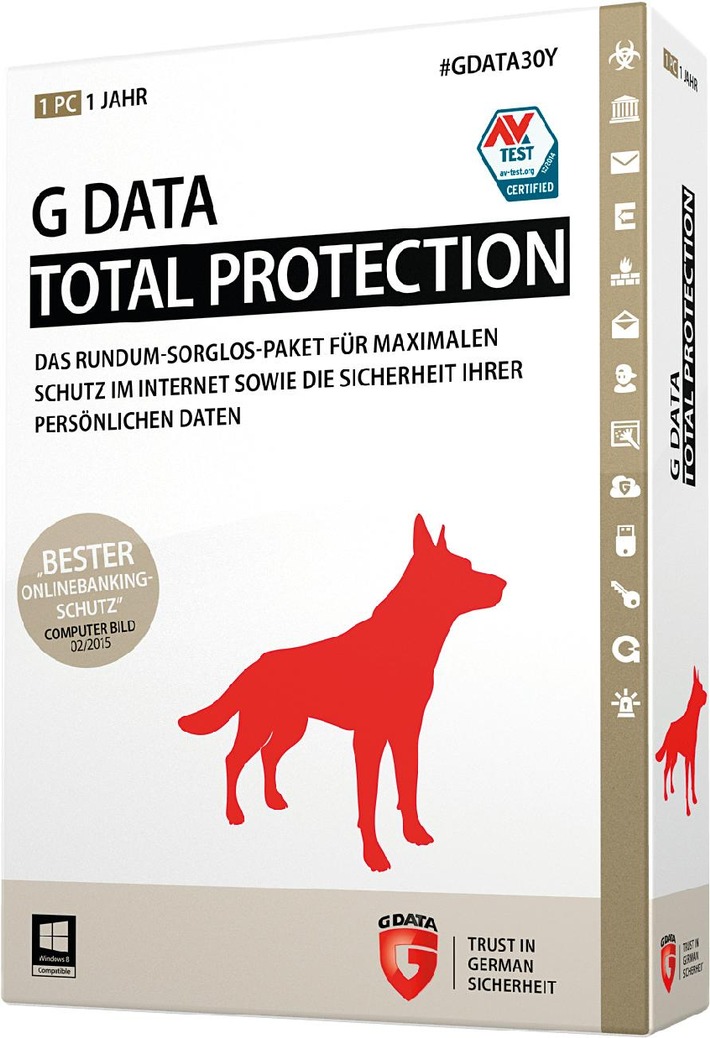 G DATA bringt umfassende Programm-Aktualisierungen / Neue Schutztechnologien &quot;Made in Germany&quot; für sicheres Online-Banking 
und -Shopping ab April 2015 verfügbar