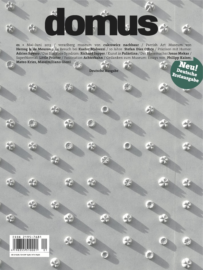 domus - deutsche Ausgabe des weltweit führenden Architekturmagazins neu seit 8. Mai 2013