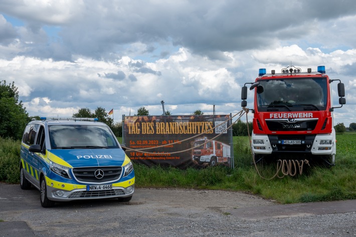 POL-WES: Rheinberg - Kreispolizeibehörde Wesel stellt sich der Herausforderung der Feuerwehr Rheinberg