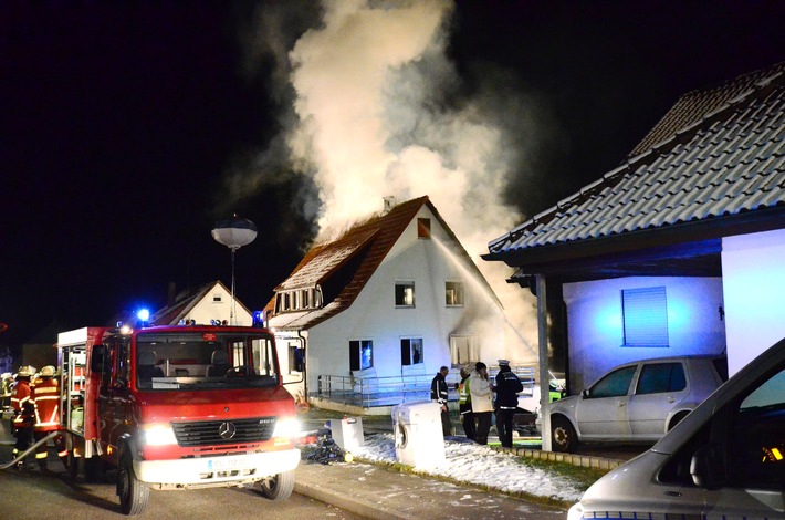 FW-CW: Nachtrag Bildmaterial zur Mitteilung: Eine Person stirbt bei Wohnhausbrand in Bad Liebenzell