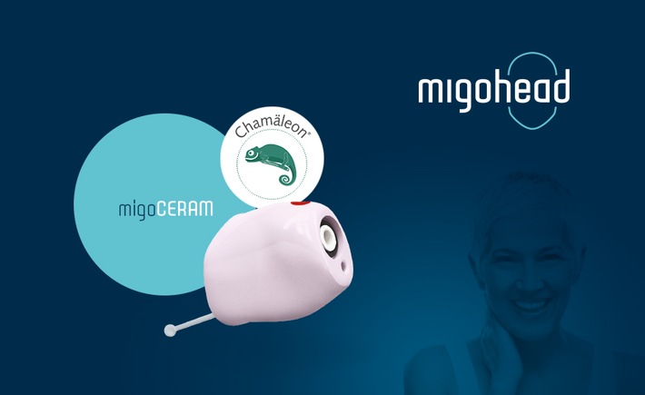 migoCERAM goes Chamäleon: migohead und Individual Akustiker Service starten exklusive Marken-Kooperation für Keramik-Otoplastiken mit Chamäleon-Effekt