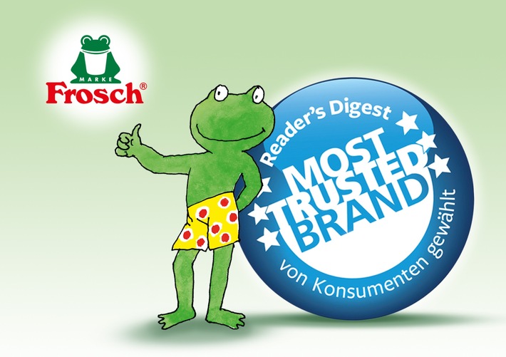 Vertrauen in die Marke Frosch ist so groß wie nie zuvor / Konsument honoriert glaubwürdige Lösungsansätze zum Schutz der Umwelt