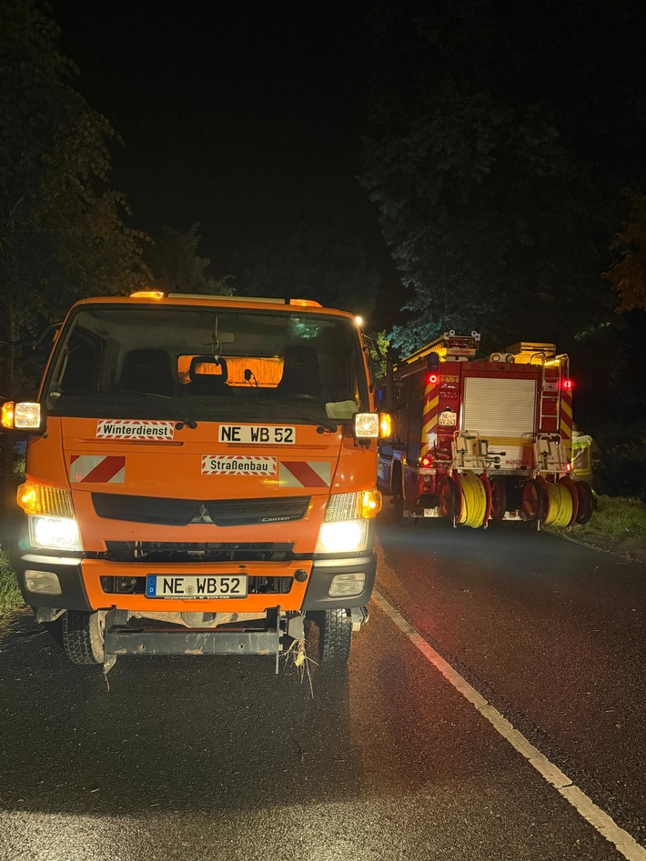 FW Grevenbroich: Starkregen sorgt für zahlreiche Einsätze im Stadtgebiet