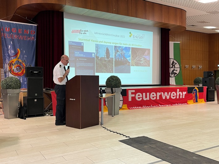 FW-Erkrath: Jahreshauptversammlung der Freiwilligen Feuerwehr Erkrath