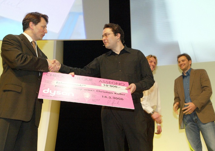 Christian Kohler ist Gewinner des Dyson Student Design Award 2006: Heisswachsverfahren &quot;Easywax&quot; überzeugte Jury