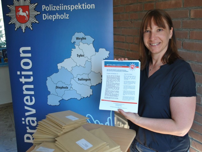 POL-DH: +++ Polizeiinspektion Diepholz - Vorsicht: Falscher Polizist am Telefon! - Präventionsteam informiert die Öffentlichkeit ++++