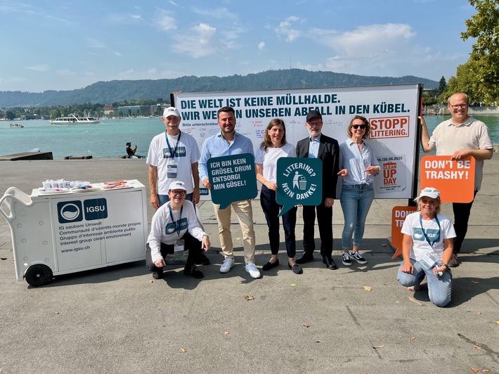 Medienmitteilung: «Littering in Zürich: Bevölkerung und Politik spannen zusammen»