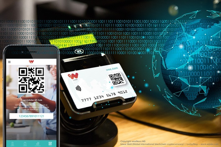 Von der weeCard über die weeApp zur Mobile Wallet. "wee" - powered by Blockchain! Weiterer Text über ots und www.presseportal.de/nr/132657 / Die Verwendung dieses Bildes ist für redaktionelle Zwecke honorarfrei. Veröffentlichung bitte unter Quellenangabe: "obs/weeNexx AG"