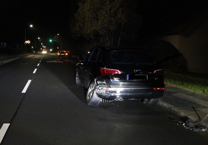 POL-MI: Gegen geparktes Auto geprallt: Fahrer durch eigenen Hund abgelenkt