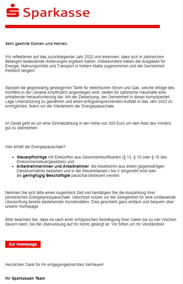 POL-NI: Landkreise Nienburg/Schaumburg - Warnung vor Phishing-Mails