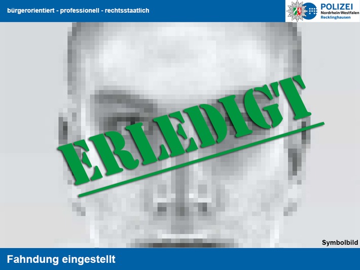 POL-RE: Kreis Recklinghausen/Castrop-Rauxel: Suche erledigt - der 61-Jährige ist gefunden worden