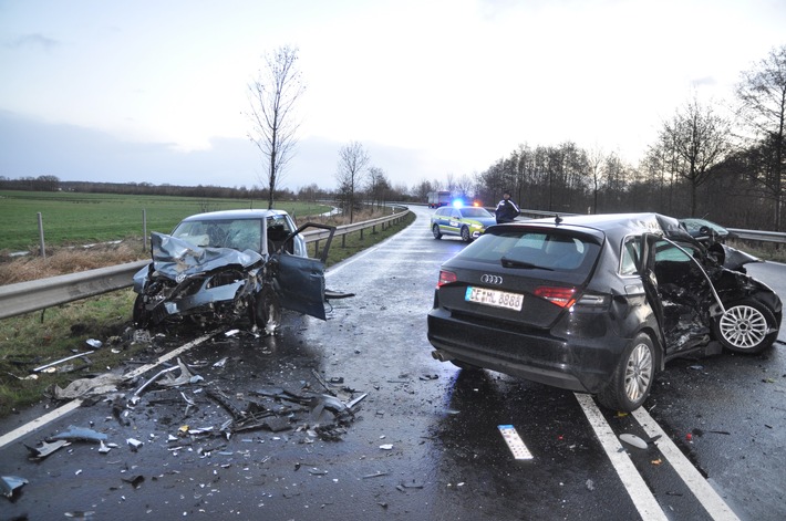 POL-CE: Schwerer Verkehrsunfall mit zwei verletzten Personen