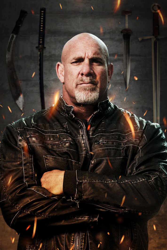 Vom Wrestling zum Messerwettkampf: Bill Goldberg präsentiert neue Contest-Show "Forged in Fire - Messerscharf" ab 27. September auf HISTORY (FOTO)