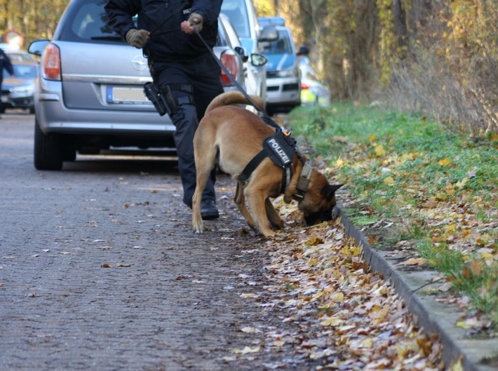 POL-MI: Polizeihund &quot;Antrax&quot; spürt Automatenaufbrecher auf