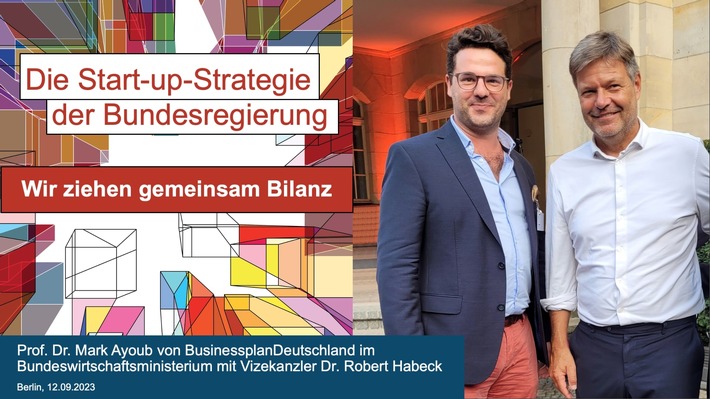 Die Start-up-Strategie der Bundesregierung: Prof. Dr. Mark Ayoub von BusinessplanDeutschland zu Besuch im Bundeswirtschaftsministerium