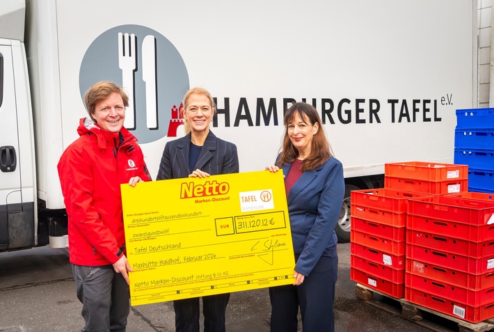 Netto-Spendeninitiative ermöglicht Logistik-Ausbau der Hamburger Tafel und weitere bundesweite Tafel-Hilfsmaßnahmen