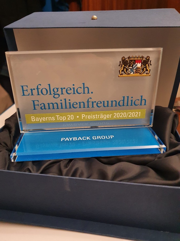 Die PAYBACK GROUP gehört zu &quot;Bayerns 20 familienfreundlichsten Unternehmen&quot; - Feierliche Preisverleihung des Staatsministeriums in der Münchner Residenz