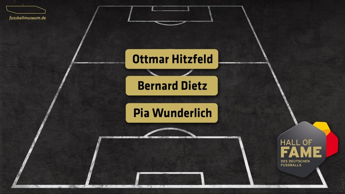 Drei Neuzugänge für die HALL OF FAME des deutschen Fußballs