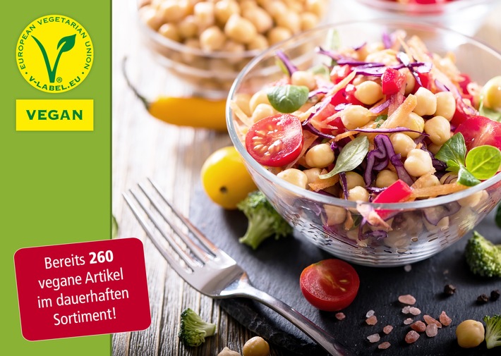 Rekord beim Vegan-Sortiment: NORMA erweitert das Angebot auf mehr als 260 Produkte / Gestiegene Nachfrage nach rein pflanzlichen Lebensmitteln