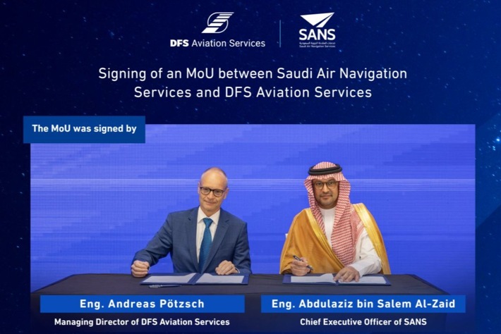 SANS und DFS Aviation Services vereinbaren strategische Partnerschaft zur Weiterentwicklung von Flugsicherungsdiensten