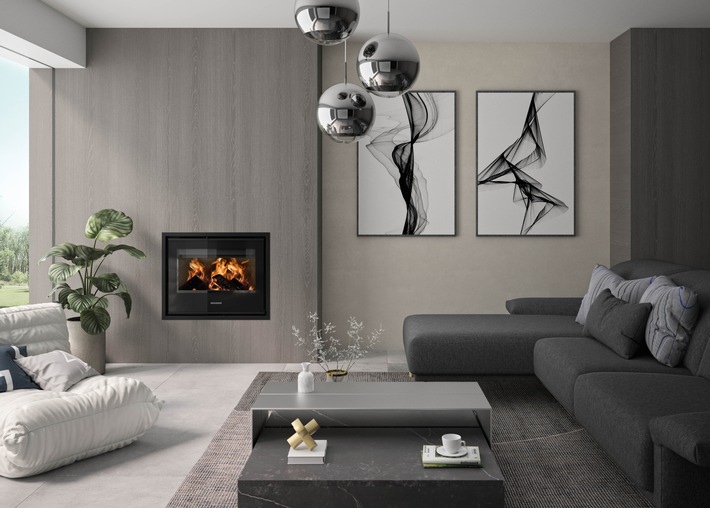 Das Kaminfeuer in der Wand: Feuriger Minimalismus in neuer Dimension