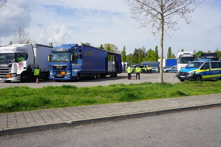 POL-OG: Baden-Baden, A5 - Schwerverkehr-Kontrolle zieht etliche Verstöße nach sich
