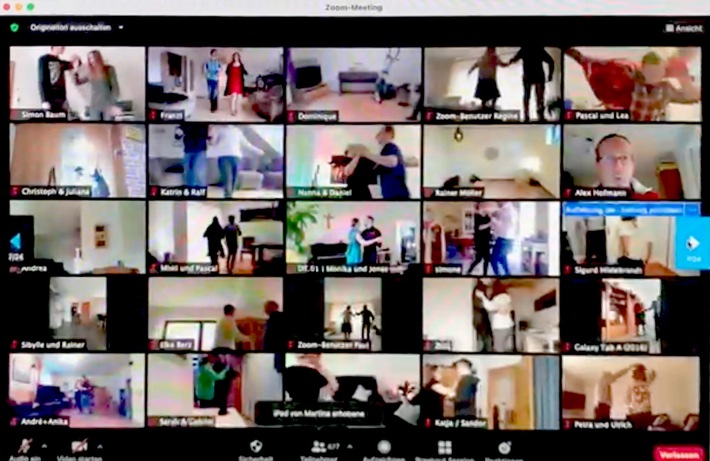 »Homedancing« statt »Homeschooling«: RID-Weltrekord »größter Cha-Cha-Cha in Videokonferenz« mit 1.404 Tanzpaaren erfolgreich – auf Initiative von Tanzstudio »B5« und EDEKA Cramer aus Burgdorf tanzten bundesweit 30 Tanzschulen in Online-Rekordprüfung