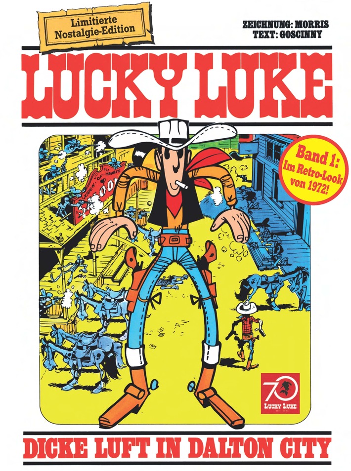 70 Jahre Lucky Luke - Die Nostalgie-Edition Lucky Luke 1-14 ab dem 10. November im Handel