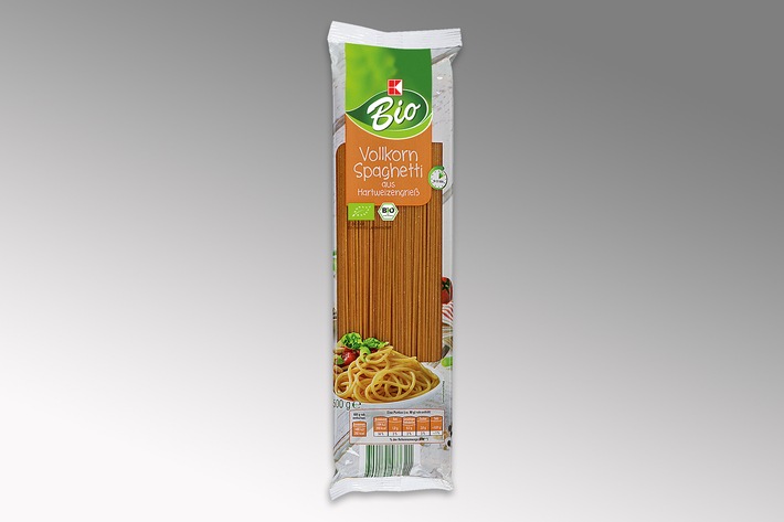 Öko-Test vergibt die Bestnote für Bio-Vollkornspaghetti von Kaufland