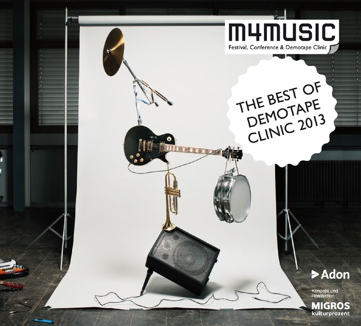 Migros-Kulturprozent präsentiert die Compilation «The Best of Demotape Clinic 2013» / m4music: die besten Schweizer Popmusik-Demos 2013