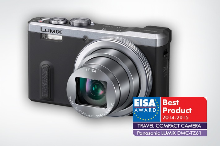 EISA Award: LUMIX TZ61 ist Europas beste Reise-Kompaktkamera des Jahres 2014/2015