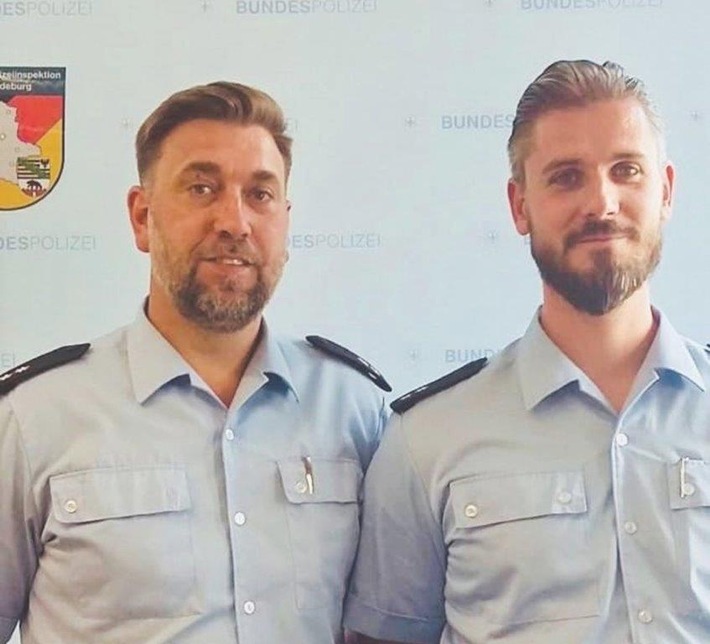 BPOLI MD: Team der Einstellungsberatung der Bundespolizei auf der Fachmesse &quot;vocatium&quot; in Dessau- Roßlau