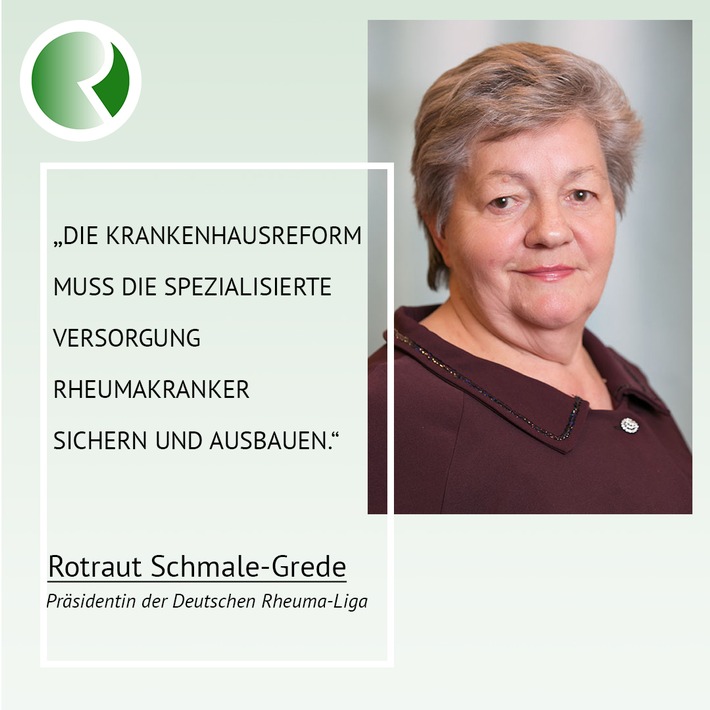 Krankenhausreform: Die Qualität der Versorgung von Rheuma-Betroffenen muss erhalten bleiben