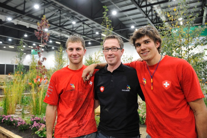 Schweizerische Landschaftsgärtner gewinnen erneut Gold an der Berufsweltmeisterschaft 2011 in London