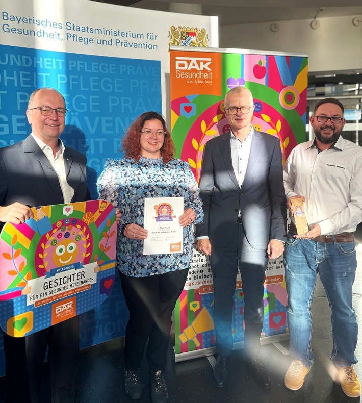 „Schule für krebskranke Kinder“ gewinnt Wettbewerb für ein gesundes Miteinander in Bayern