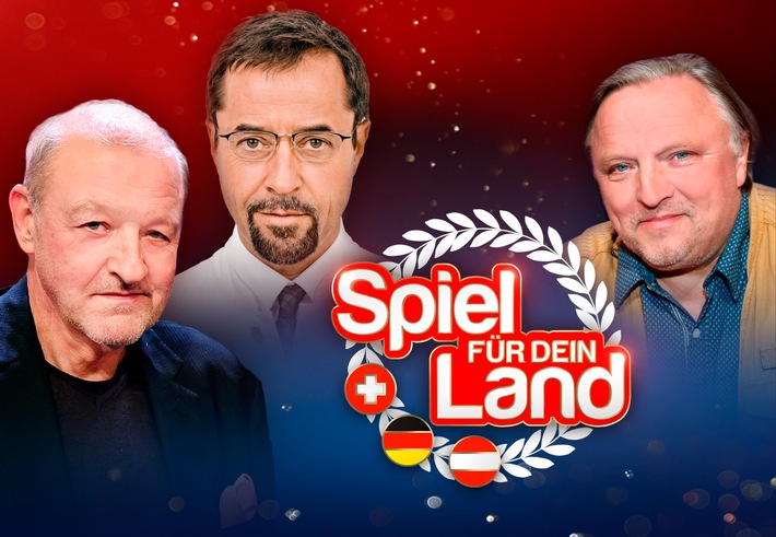 Das Erste / &quot;Spiel für dein Land&quot;: Leonard Lansink, Axel Prahl und Jan Josef Liefers vertreten Deutschland am Samstag, 30. September 2017, 20:15 Uhr live im Ersten
