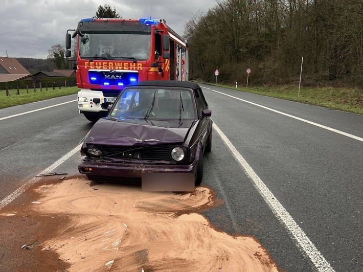 FW-EN: Verkehrsunfall mit einer verletzten Person