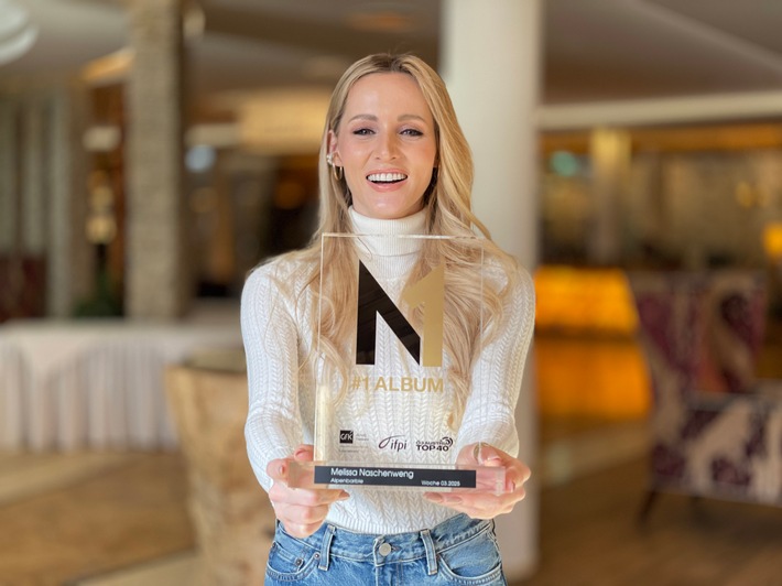 Neuer "Nummer 1 Award der Austria Top 40" eingeführt - Melissa Naschenweng ist erste Preisträgerin