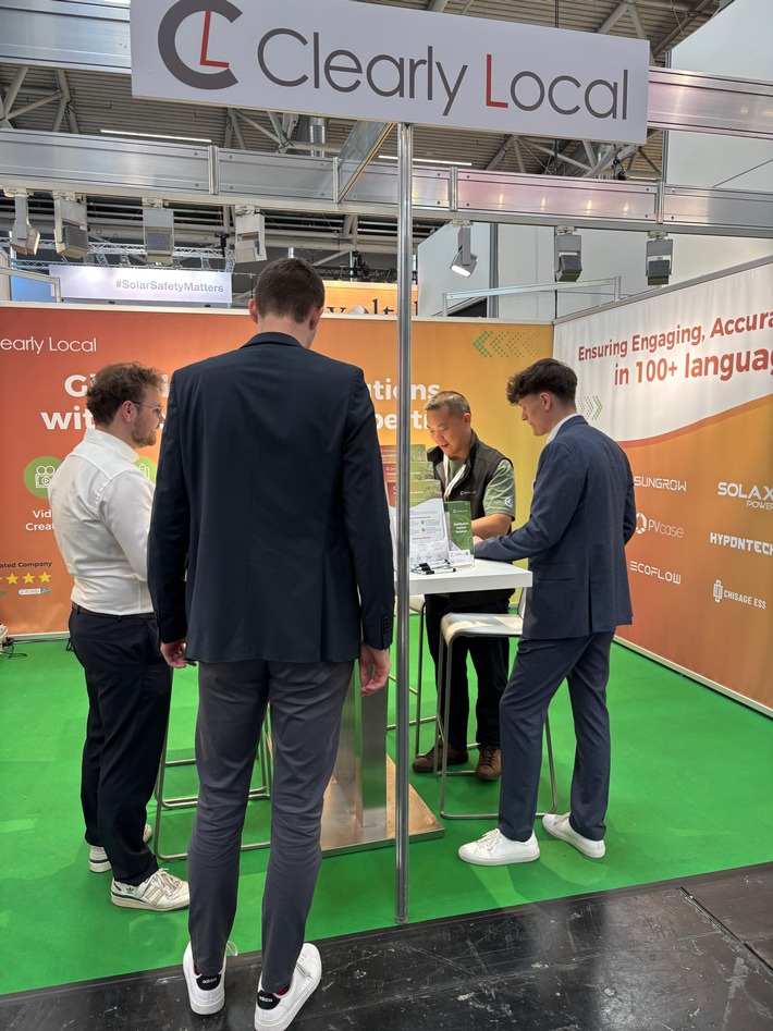 Clearly Local Makes Successful Debut at Intersolar Europe 2025 with Innovative Content Solutions for the Solar Industry