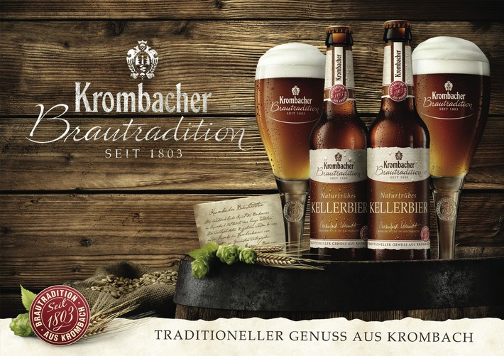 Eine Überraschung im Jubiläumsjahr des Reinheitsgebotes - Krombacher Brautradition Kellerbier