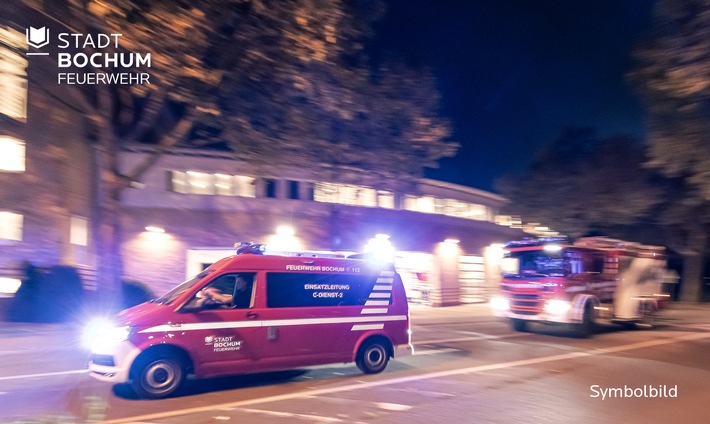 FW-BO: Schulbus sollte auf der Autobahn brennen.