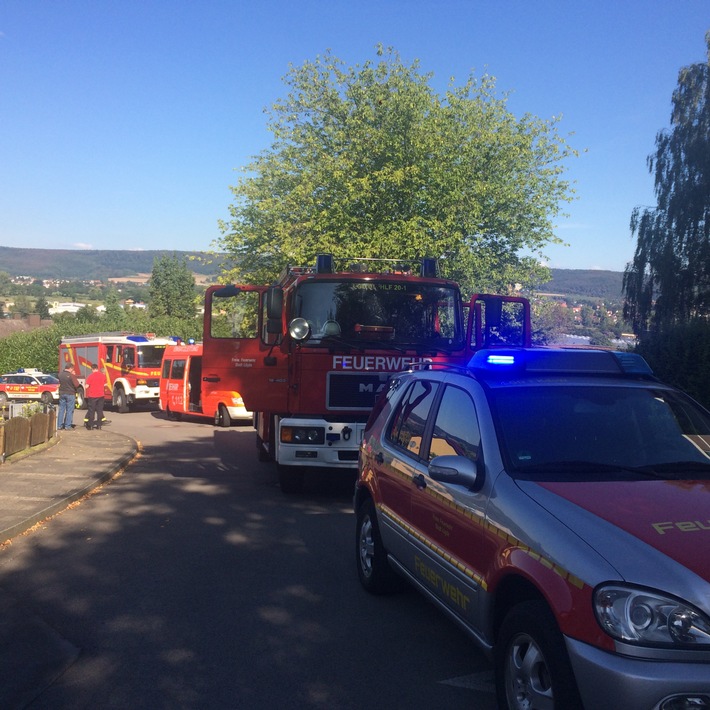 FW Lügde: Rauchentwicklung aus Wohnung