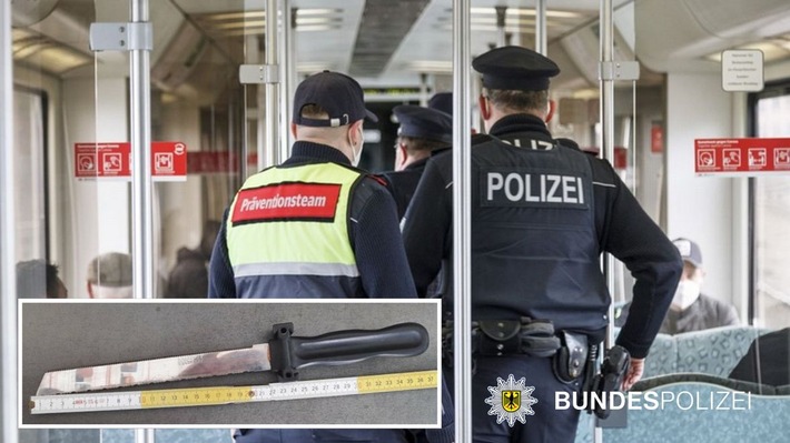 Bundespolizeidirektion München: Bedrohung mit Messer / Angriff gegen DBS-Mitarbeiter