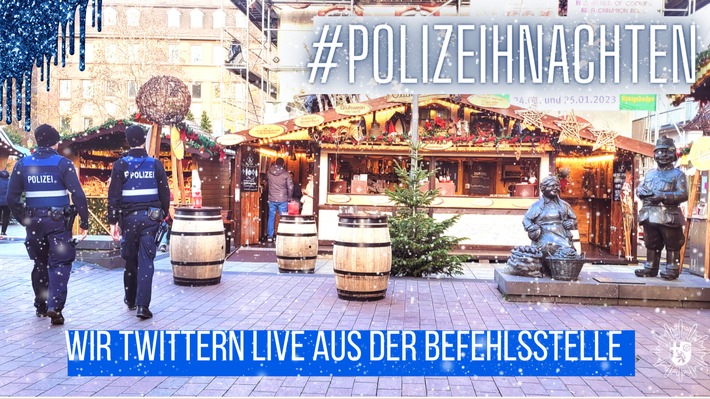 POL-PPKO: #Polizeihnachten: Twitter Marathon am 15.12.22 gibt Einblicke in polizeiliche Arbeit