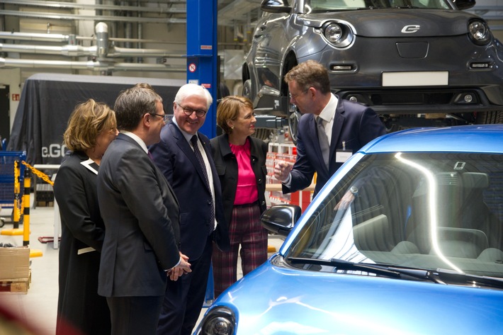 Bundespräsident Steinmeier kommt zum Antrittsbesuch in Nordrhein-Westfalen auf den RWTH Aachen Campus