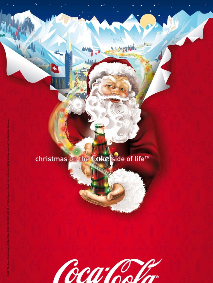 Santa Claus von Coca-Cola lanciert das Weihnachtsfest und spendet für einen guten Zweck