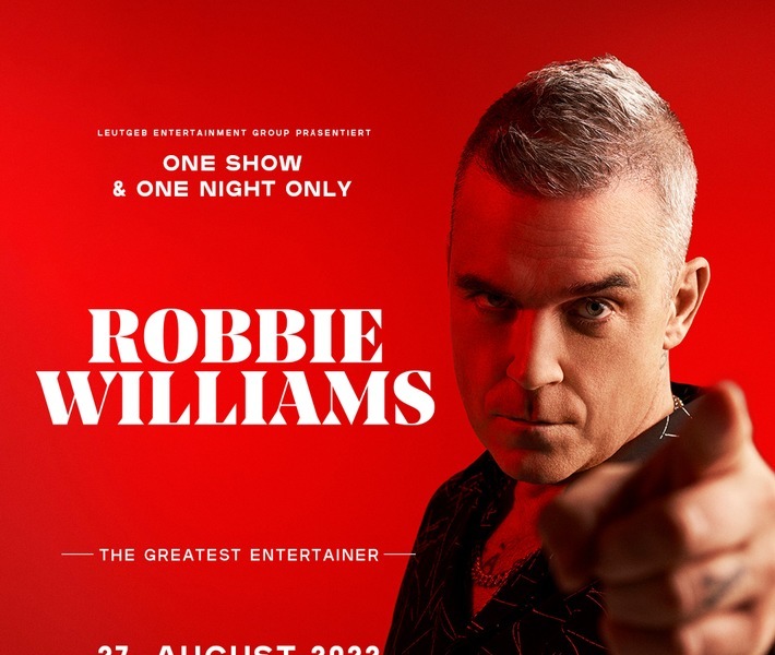BILD zu OTS - ARTWORK Robbie Williams - ONE SHOW & ONE NIGHT ONLY
