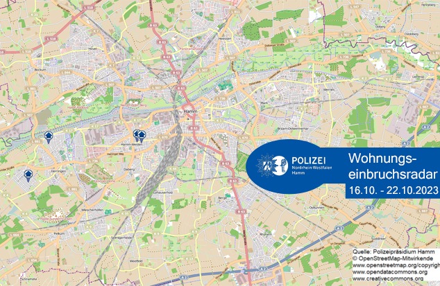 POL-HAM: Wohnungseinbruchsradar Hamm für die Woche vom 16. Oktober bis 22. Oktober